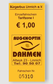 1 € Ticket